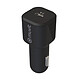 Muvit Chargeur Voiture Allume-cigare USB 3A - 18W Noir - Un chargeur sur prise allume-cigare avec une puissance de 3A - 18W