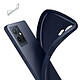 Avis Avizar Coque pour Vivo Y55 5G Silicone Gel Flexible Design Effet fibre de carbone  bleu nuit