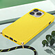 Avis Avizar Coque cordon pour iPhone 15 Pro Silicone Recyclable  Jaune