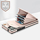 Avis Avizar Coque Cordon pour Samsung Galaxy S23 Ultra Dos Portefeuille Bague Support  Rose Gold