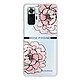 LaCoqueFrançaise Coque Xiaomi Redmi Note 10 Pro 360 intégrale transparente Motif Rose Pivoine Tendance Coque Xiaomi Redmi Note 10 Pro 360 intégrale transparente Rose Pivoine Tendance