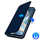 Avizar Housse Oppo Reno 4 Z 5G Étui Folio Portefeuille Fonction Support Bleu pas cher