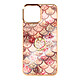 Avizar Coque iPhone 13 Pro Max Bi-matière avec Bague de maintien Motif écaille Rose Coque de protection spécialement conçue pour iPhone 13 Pro.