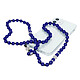 Avizar Bijou de Téléphone à Perles Rondes Collection Glam bleu marine Translucide Bijou de téléphone à perles, Collection Glam, pour transporter facilement et avec style votre smartphone