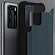 Avizar Coque Huawei P40 Design Relief Bi-matière Antichute bleu nuit pas cher