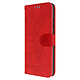 Avizar Étui Portefeuille pour Xiaomi Redmi 12C, Simili Cuir Motif Papillon Floral Rouge Housse protectrice et design spécialement conçue pour Xiaomi Redmi 12C