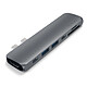 Satechi Aluminium Type-C Pro Hub Adaptater Space Gray Adaptateur multi-ports USB-C 4K HDMI SD