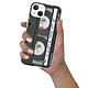 Evetane Coque iPhone 13 Mini silicone transparente Motif Cassette ultra resistant pas cher