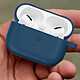 Acheter Coque AirPods Pro et Pro 2 Souple Anti-traces Anti-rayures Mousqueton bleu nuit