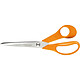 FISKARS Ciseaux universels pour droitiers, Longueur 21 cm orange Ciseaux