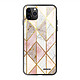 Evetane Coque en verre trempé iPhone 11 Pro Marbre Rose Losange Coque en verre trempé iPhone 11 Pro Marbre Rose Losange Ecriture Tendance et Design