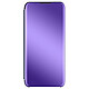 Avizar Housse Redmi Note 10 Pro Clapet translucide Miroir Support Vidéo violet - Housse à clapet clear view spécialement conçue pour Xiaomi Redmi Note 10 Pro