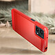 Avizar Coque pour Motorola Moto G23 et G13 Renforcée Souple Carbone Effet Brossé  Rouge pas cher