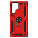 Avizar Coque Samsung Galaxy S22 Ultra Antichoc Hybride Bague Support Vidéo - rouge - Coque bi-matière spécialement conçue pour votre Samsung Galaxy S22 Ultra