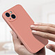 Avis Avizar Coque iPhone 13 Mini Silicone Semi-Rigide avec Finition Soft Touch rose