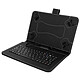 Avizar Housse Folio avec Clavier AZERTY Tablette 10'' - Noir - Connecteur Micro-USB Étui folio alliant praticité et protection, conçu pour les tablettes de 10''.