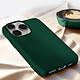 Acheter Avizar Coque pour iPhone 15 Pro Max Silicone Premium Semi rigide Finition Mate Douce  Vert foncé