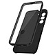 Avizar Coque pour Samsung Galaxy S22 Intégrale Arrière Rigide Transparent et Avant Souple  noir - Coque de protection 360° spécialement conçue pour votre Samsung Galaxy S22