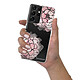 LaCoqueFrançaise Coque Samsung Galaxy S21 Ultra 5G silicone transparente Motif Rose Pivoine ultra resistant pas cher