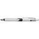 BIC Stylo bille 4 couleurs Multifonction 3+1 Mine 0,7 mm + gomme. Gris x 12 Stylo à bille