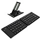 Avizar Mini Clavier Bluetooth AZERTY, Android, iOS et Windows, Support inclus Découvrez ce mini clavier Bluetooth AZERTY : pratique, pliable et ultra-compact