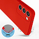 Avis Avizar Coque pour Samsung Galaxy S23 Plus Silicone Semi-rigide Finition Douce au Toucher Fine  Rouge