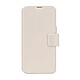 Decoded Étui pour iPhone 16 Pro Max Folio MagSafe avec Porte-cartes et Coque Détachable Beige - Cet étui pour iPhone 16 Pro Max dispose d'un revêtement en cuir pleine fleur et d'une sous-couche en polycarbonate résistants aux chocs et aux chutes de 1,2 mètre