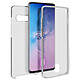 Avizar Coque Samsung Galaxy S10 Protection 360° Rigide + Avant Silicone transparent Protection intégrale spécialement conçue pour le Samsung Galaxy S10