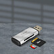 Acheter LinQ Lecteur de Carte SD et Micro-SD USB Taux de transfert 5Gbps U3062  Gris