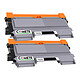 COMETE - Marque française - TN2220 - 2 Toners TN2220 Compatible avec Brother - 2 Noir COMETE - TN2220-2 Cartouche de Toner Compatible avec Brother TN2220 TN-2220 ou TN-2210 TN2210 - Remplacement pour Toner Brother TN 2220 Noir MFC-7360N DCP-7055 (2 Noirs)