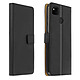 Avizar Housse Google Pixel 4A Cuir Véritable Porte-carte Support Vidéo Noir Étui de protection conçu pour Google Pixel 4A.