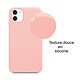 Acheter LaCoqueFrançaise Coque iPhone 11 Silicone liquide Rose pale Liquide toucher doux , Anti Chocs