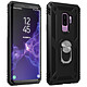 Avizar Coque Samsung Galaxy S9 Plus Hybride Rigide Souple Bague Support Vidéo noir Coque de protection spécialement conçue pour le Samsung Galaxy S9 Plus, Noir