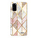 Evetane Coque Samsung Galaxy S20 360 intégrale transparente Motif Marbre Rose Losange Tendance Coque Samsung Galaxy S20 360 intégrale transparente Marbre Rose Losange Tendance