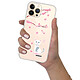 Evetane Coque iPhone 13 Pro 360 intégrale transparente Motif Chat et Fleurs Tendance pas cher