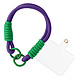 Avizar Bracelet pour téléphone Lanière courte Nylon Violet Foncé - Lanière courte violette foncée élégante, qui se complète avec n'importe quel look