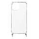 Avizar Coque iPhone 13 Pro Max Anneau personnalisable avec bijou/Chaîne - Transparent Coque transparente conçu sur mesure pour iPhone 13 Pro Max