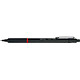 ROTRING Stylo bille Rétractable rapid PRO NOIR Mat Pointe M Encre Bleue Stylo à bille