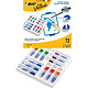 BIC Class pack de 72 Feutres tableau blanc effaçable à sec 1721 Pointe Fine Ogive Assorties Marqueur pour tableaux blancs