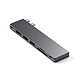 Satechi Hub Pro Slim USB-C Space Gray - Hub pour MacBook