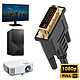 Avis Avizar Câble Vidéo 15m  : HDMI mâle vers DVI mâle, Full HD 1080p