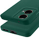 Avizar Coque pour Motorola Moto G85 Silicone Souple Mate Vert Foncé pas cher