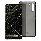 iDeal of Sweden Coque pour Samsung S21 Plus Marbré Luxe Ultra fine Port Laurent Marble Noir / Or Design marbré noir avec des veines dorées élégantes, rehaussé par une plaque dorée "iDeal of Sweden"