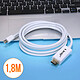 LinQ Câble Vidéo Mini DisplayPort Mâle vers HDMI Mâle 1.8m  Blanc pas cher