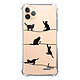 Evetane Coque iPhone 11 Pro anti-choc souple angles renforcés transparente Motif Chat Lignes Coque iPhone 11 Pro anti-choc souple angles renforcés transparente Chat Lignes