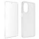 Avizar Coque pour Motorola Moto G52 et G82 Silicone Souple et Film Verre Trempé 9H  transparent - Préserve efficacement et intégralement votre appareil contre les chocs et les rayures du quotidien