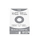 EXACOMPTA Paquet de 100 Fiches BRISTOL 75x125 mm 5X5 Blanc Fiche Bristol