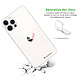 Avis LaCoqueFrançaise Coque iPhone 12/12 Pro silicone transparente Motif Coeur Blanc Amour ultra resistant