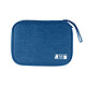 Avizar Pochette Rangement Accessoires Câble, Chargeur, Clé USB, Carte mémoire bleu Pochette de rangement bleue pour vos câbles, cartes mémoires, clefs USB etc.