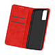 Avizar Housse OnePlus 9 Folio Vintage Porte-carte Fonction Support Rouge - Housse de protection spécialement conçue pour OnePlus 9.